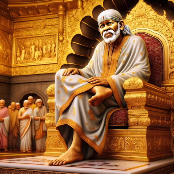 Devotees celebrating spirituality in Shirdi